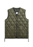 TAION Unisex Military V-Neck W-Zip Down Vest (Soft Shell)