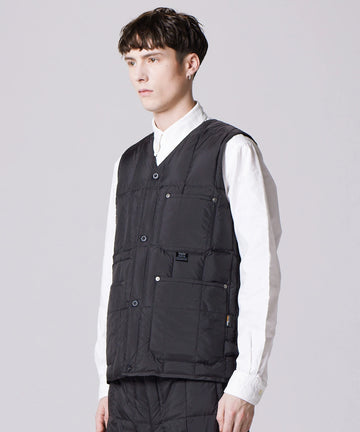 Unisex Work V-Neck Button Down Vest – TAION US Unisex Work V-Neck Button Down Vest – TAION US