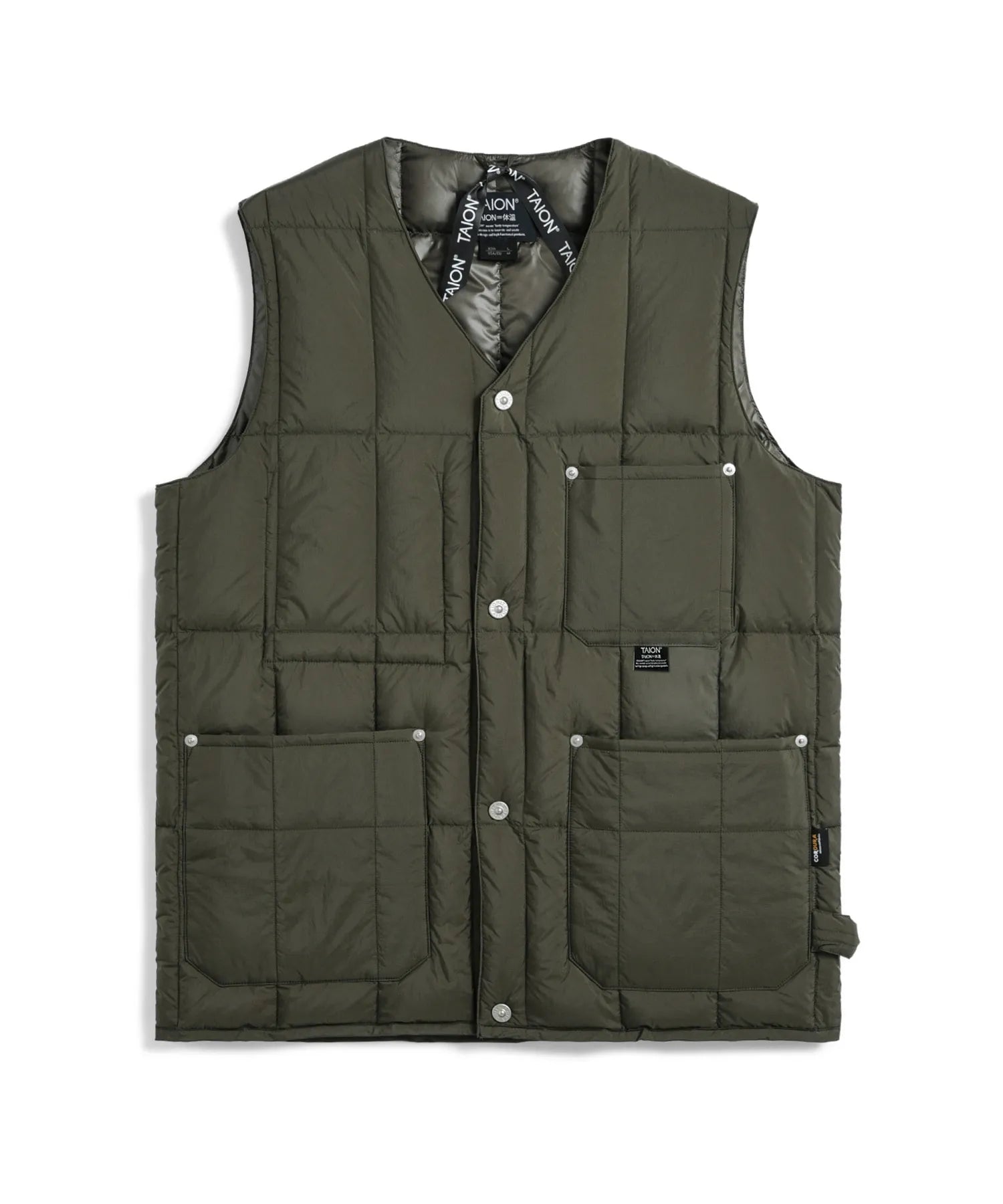 Unisex Work V-Neck Button Down Vest
