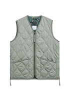 TAION Unisex Military Zip V-Neck Down Vest (Hard Shell)