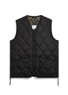 TAION Unisex Military Zip V-Neck Down Vest (Hard Shell)