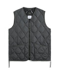 Unisex Military Zip V-Neck Down Vest (Hard Shell)