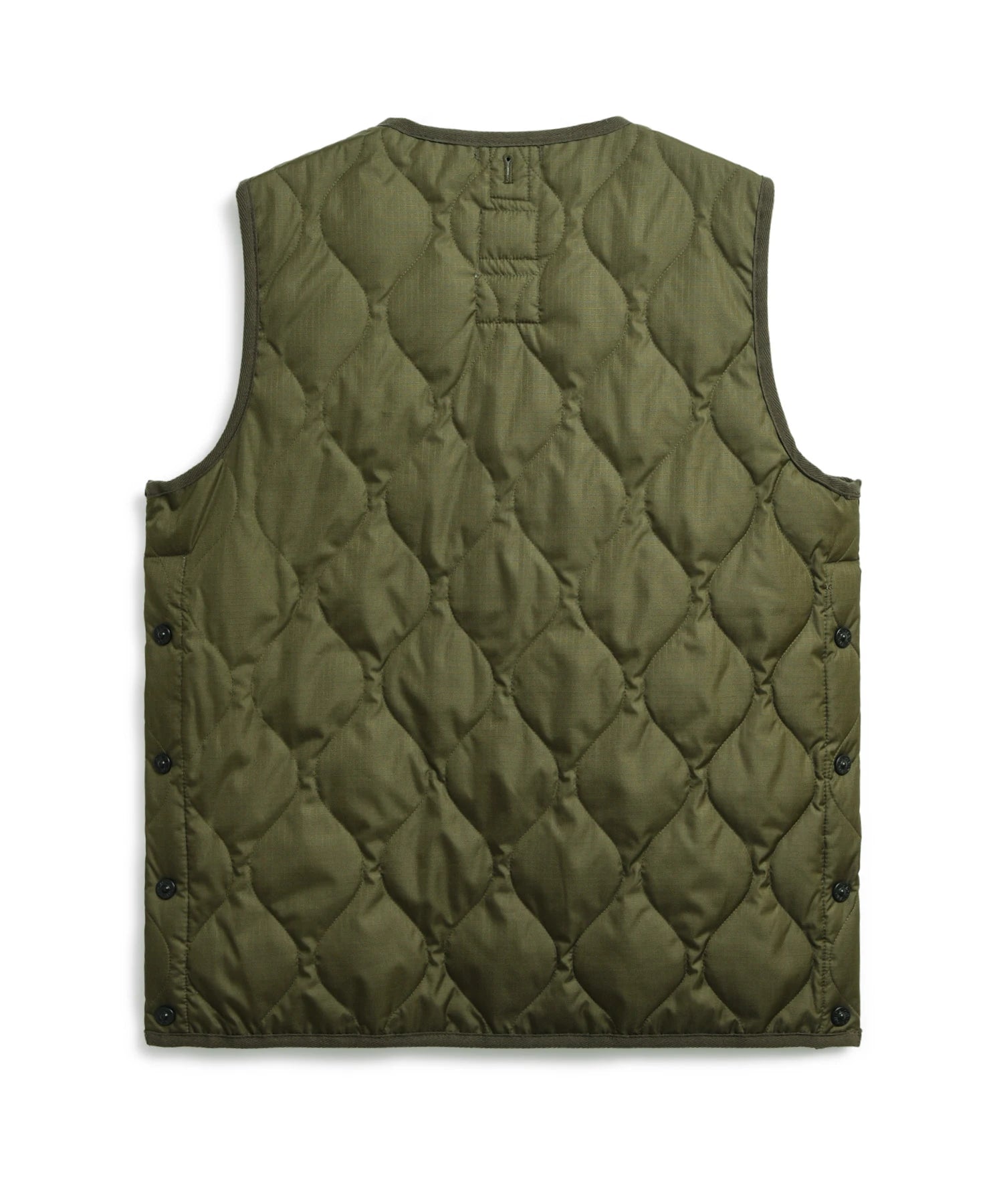 TAION Unisex Military Zip V-Neck Down Vest (Hard Shell)