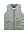 Unisex Military Zip V-Neck Down Vest (Hard Shell)