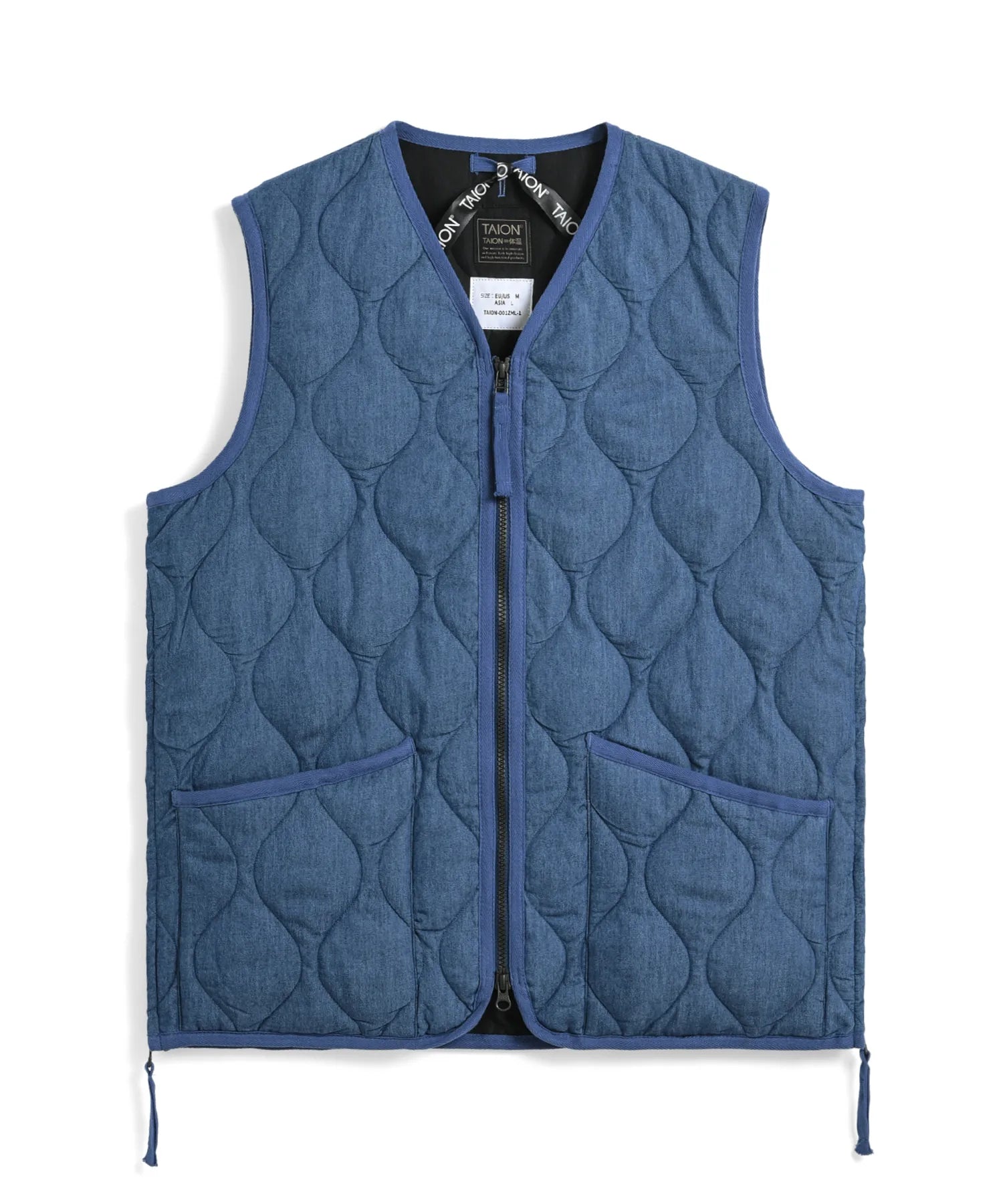 Unisex Military Zip V-Neck Down Vest (Hard Shell) – TAION US Unisex Military Zip V-Neck Down Vest (Hard Shell) – TAION US
