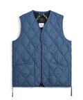 Unisex Military Zip V-Neck Down Vest (Hard Shell)