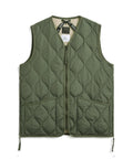 Unisex Military Zip V-Neck Down Vest (Hard Shell)