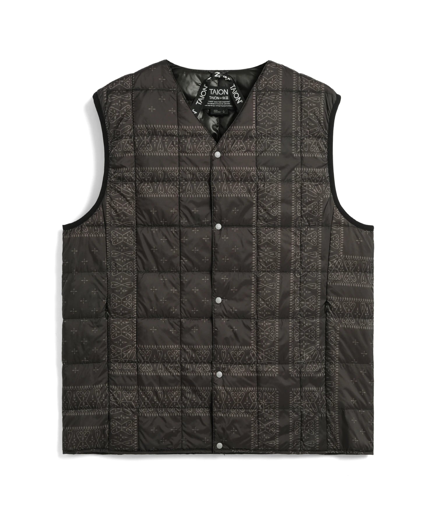 TAION Unisex Basic V-Neck Button Down Vest