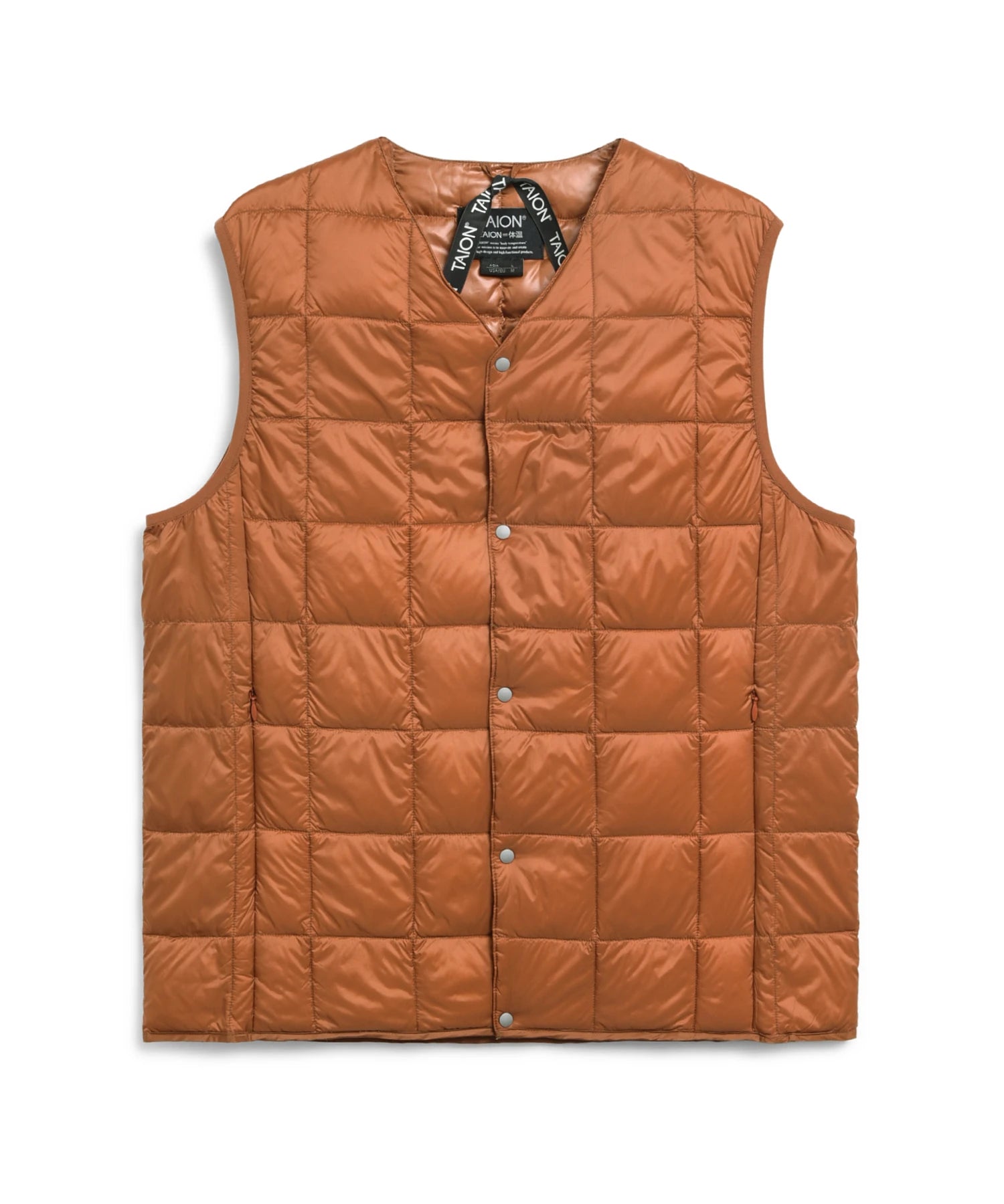 TAION Unisex Basic V-Neck Button Down Vest