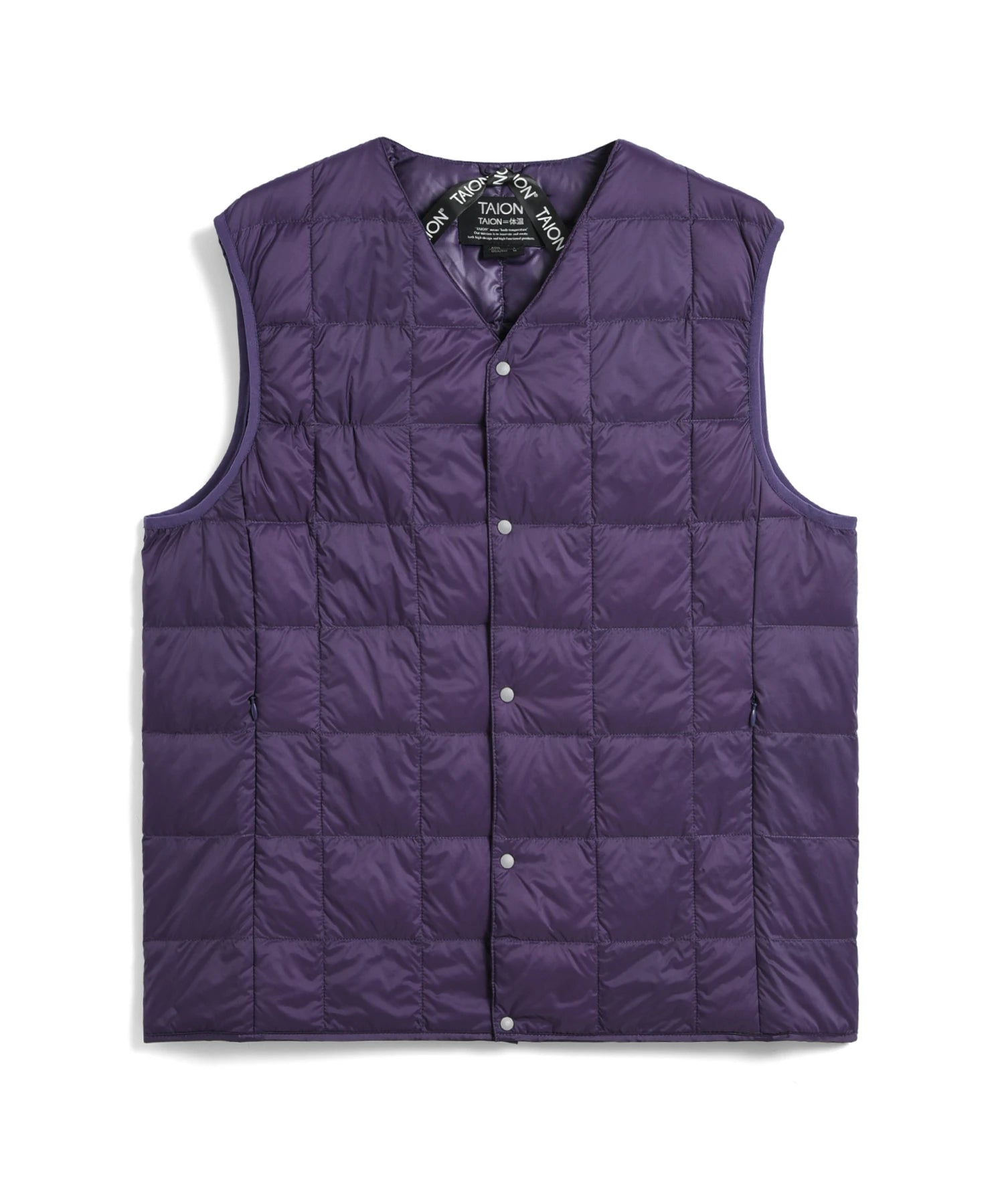 TAION Unisex Basic V-Neck Button Down Vest