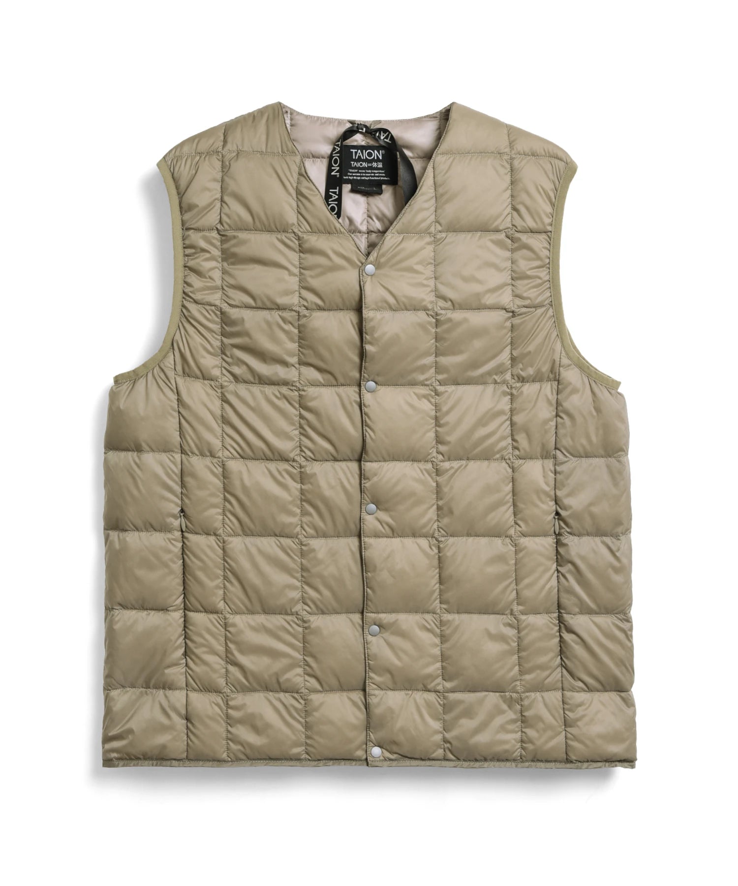 TAION Unisex Basic V-Neck Button Down Vest