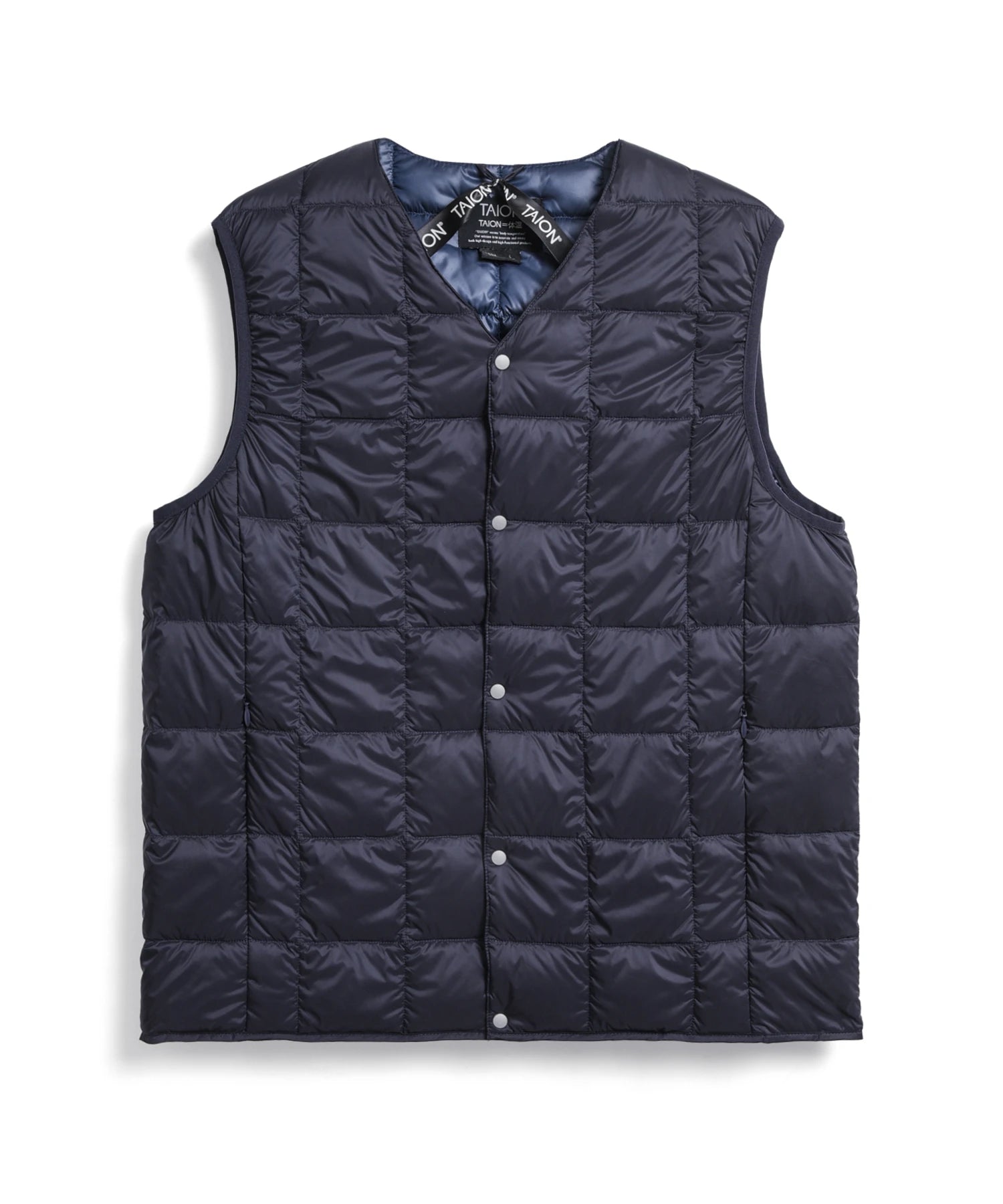 TAION Unisex Basic V-Neck Button Down Vest