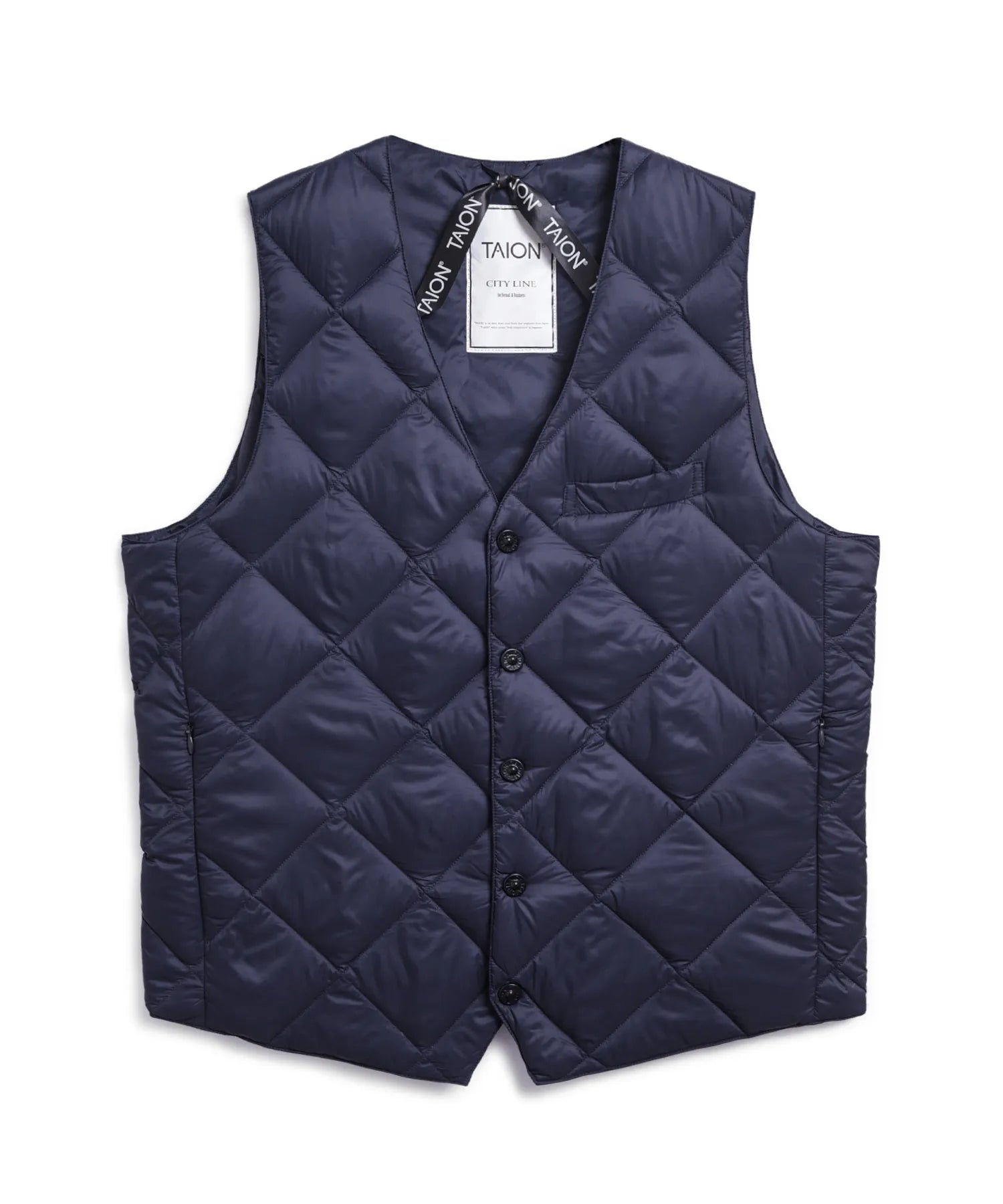 City Single Snap Button Down Gilet