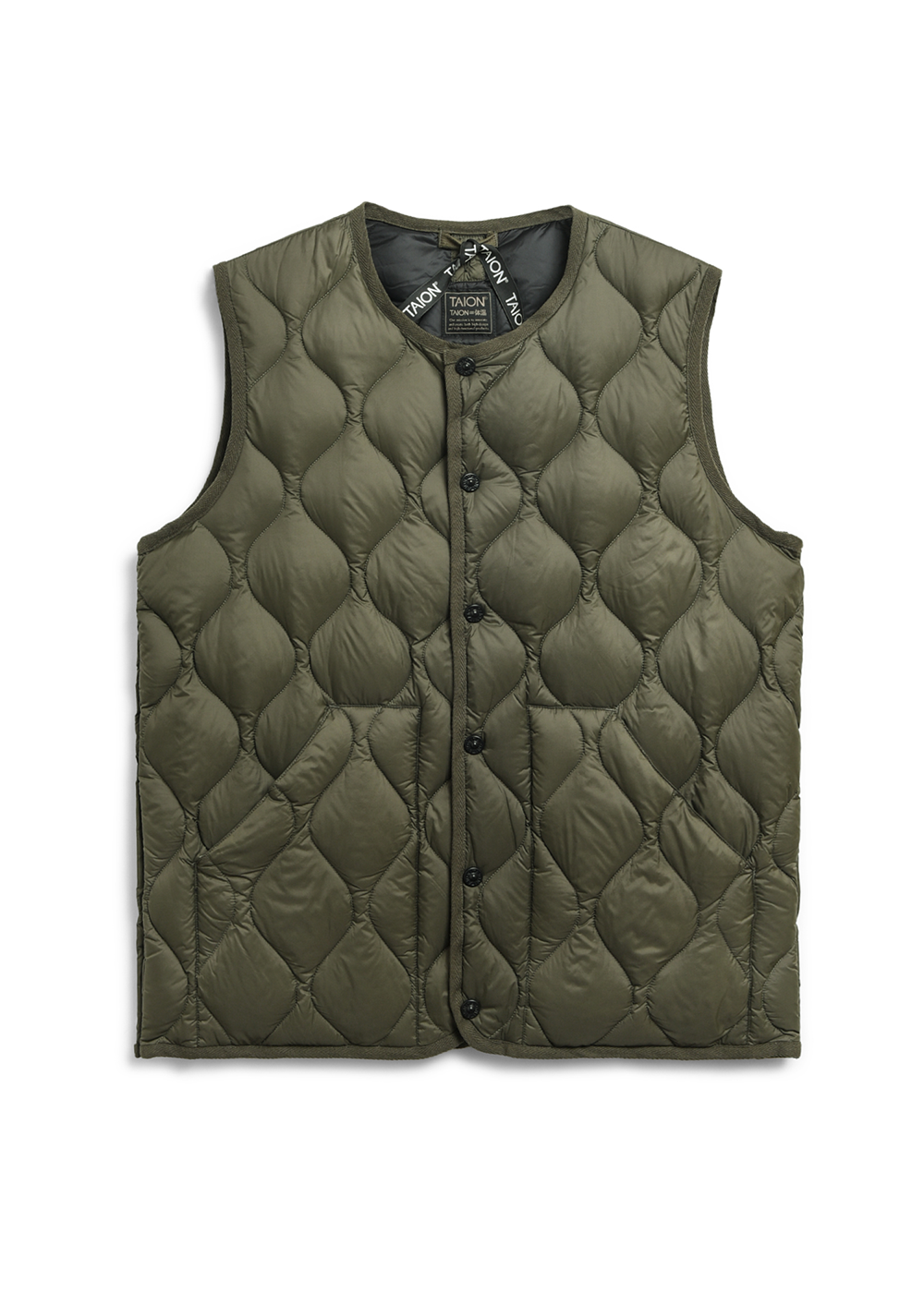 Unisex Military Crew Neck Down Vest (Soft Shell) – TAION US