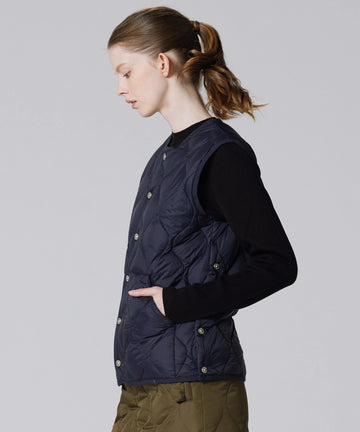 ジャケット・アウター TAION MILITARY CREW NECK DOWN VEST Unisex Military Crew Neck Down Vest (Soft Shell) – TAION US
