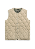 Unisex Military Crew Neck Down Vest (Soft Shell)