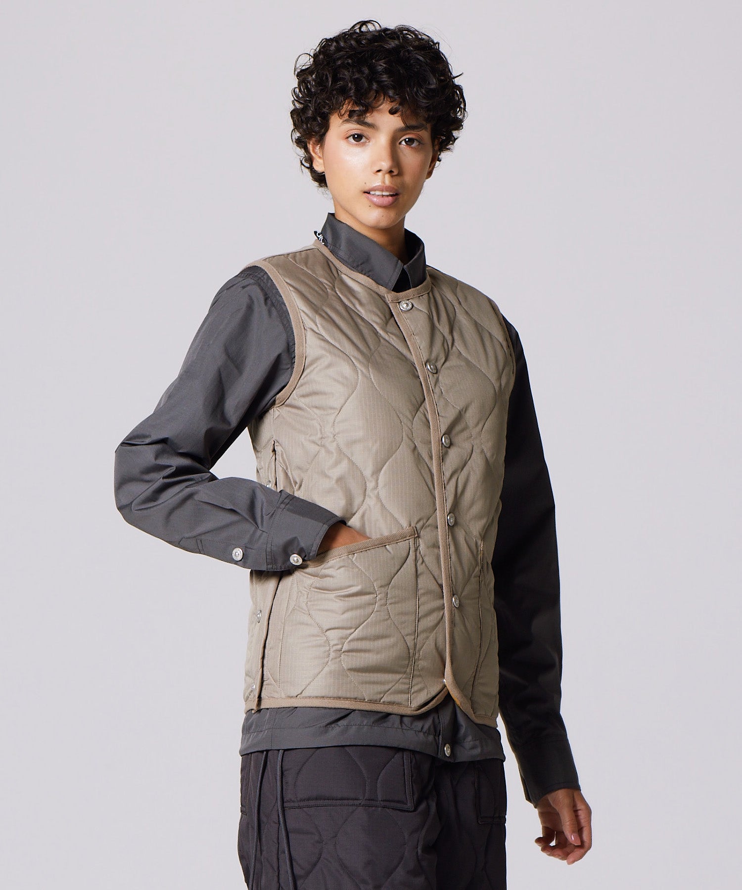 TAION Unisex Military Crew Neck Down Vest