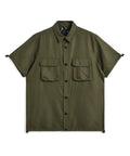 Unisex Non Down Military Adjust Shirts <Half Sleeve>