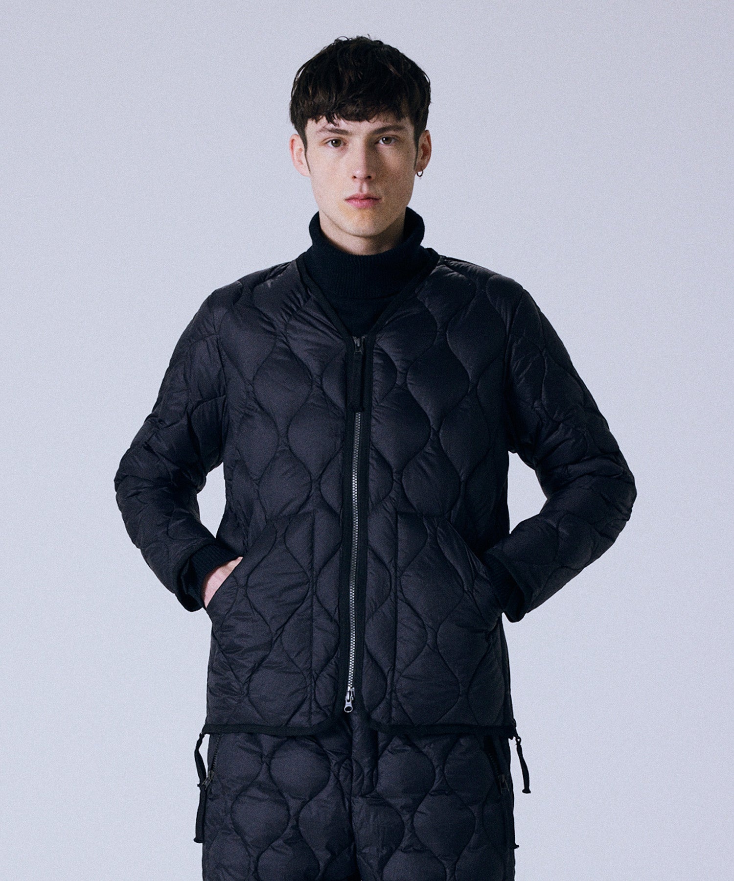 Unisex Military W-Zip V-Neck Down Jacket (Soft Shell) – TAION US