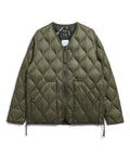 Unisex Military W-Zip V-Neck Down Jacket (Soft Shell)