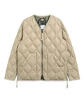 Unisex Military W-Zip V-Neck Down Jacket (Soft Shell)