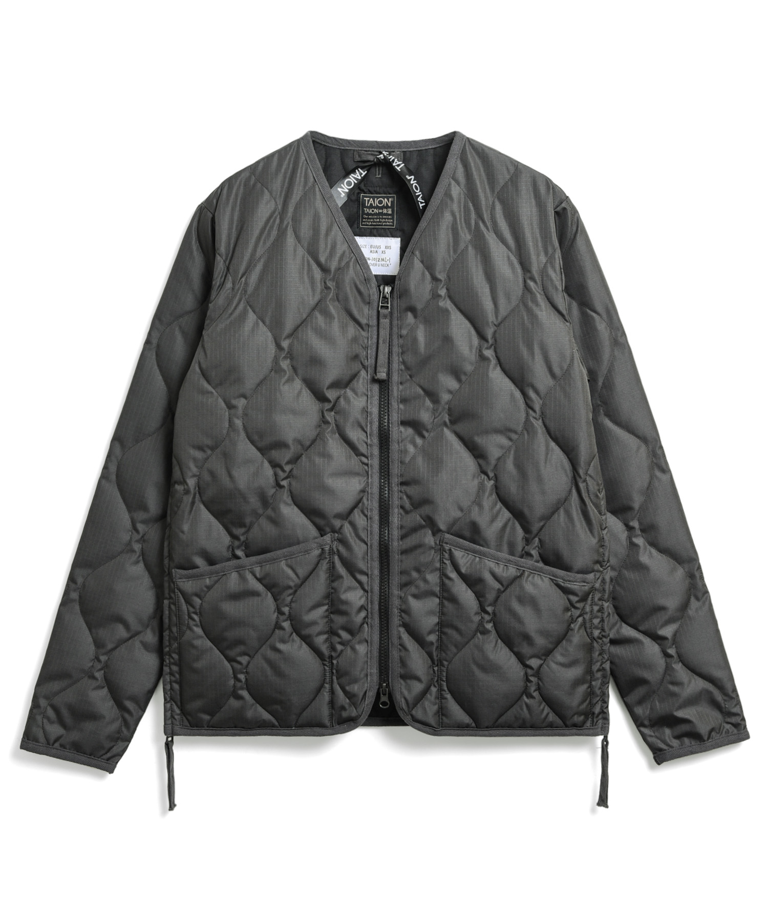 Unisex Military W-Zip V-Neck Down Jacket (Hard Shell) – TAION US