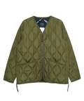 Unisex Military W-Zip V-Neck Down Jacket (Hard Shell)