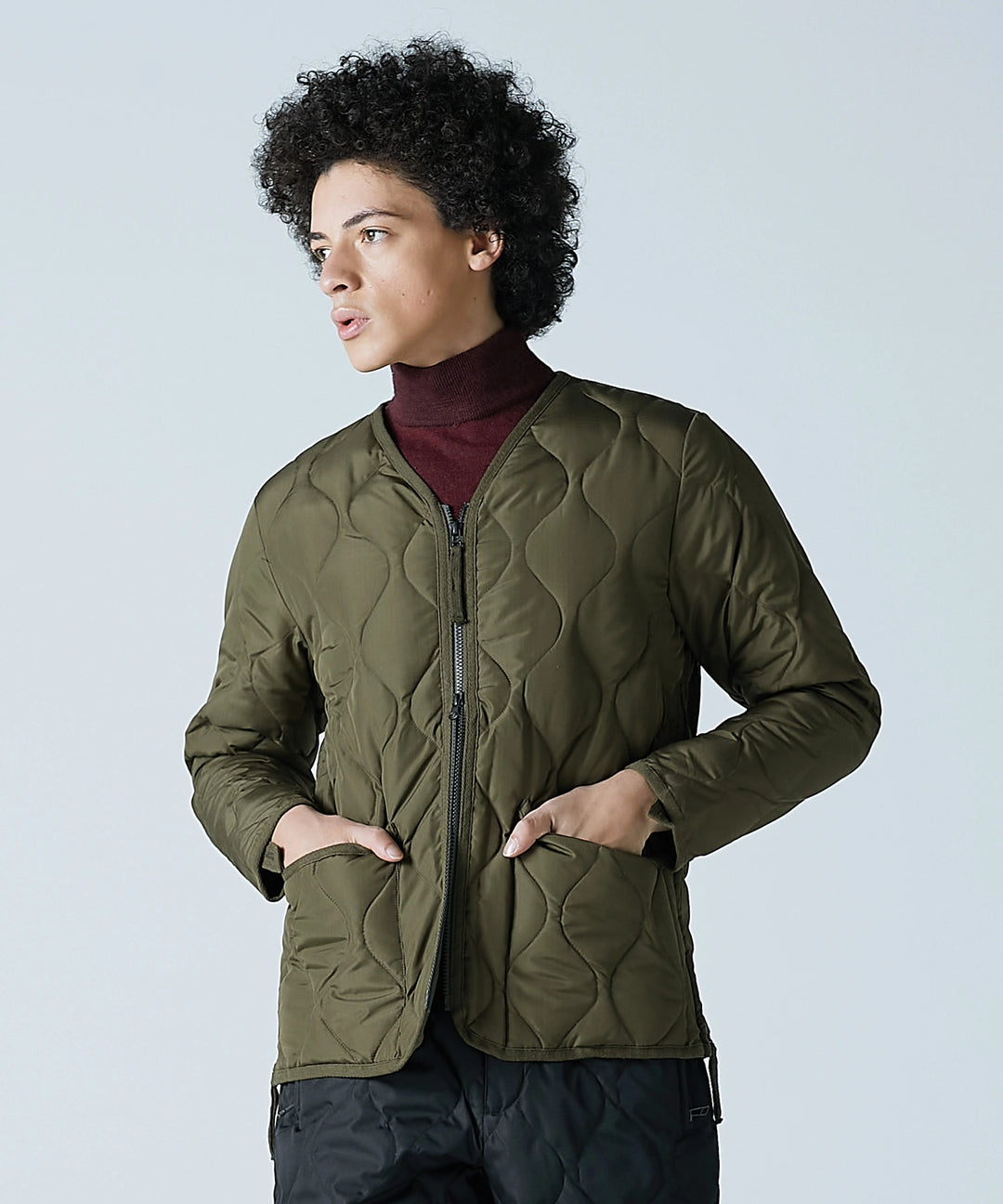 Unisex Military W-Zip V-Neck Down Jacket (Hard Shell) – TAION US