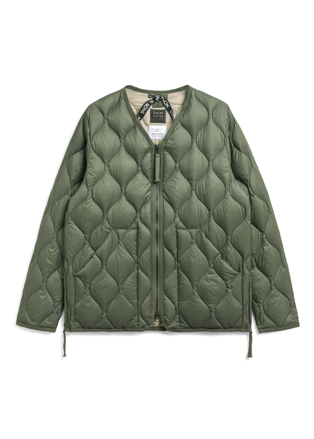 WIND AND SEA ✖️TAION Unisex Military W-Zip V-Neck Down Jacket (Soft Shell) – TAION US