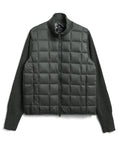 Unisex Basic Hi Neck Down Jacket + Knit Sleeves