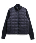 Unisex Basic Hi Neck Down Jacket + Knit Sleeves