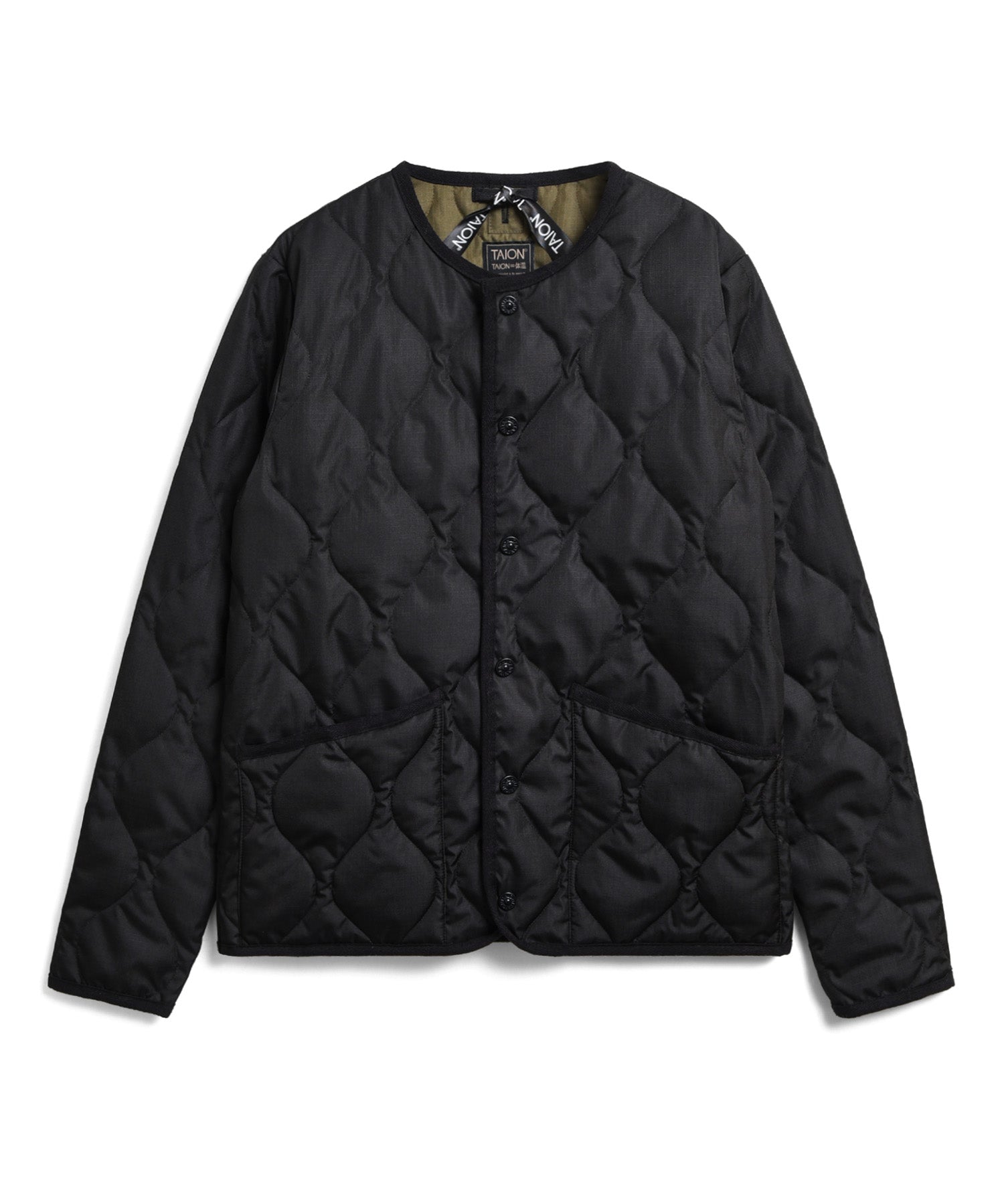 Unisex Military Crew Neck Down Jacket (Hard Shell)