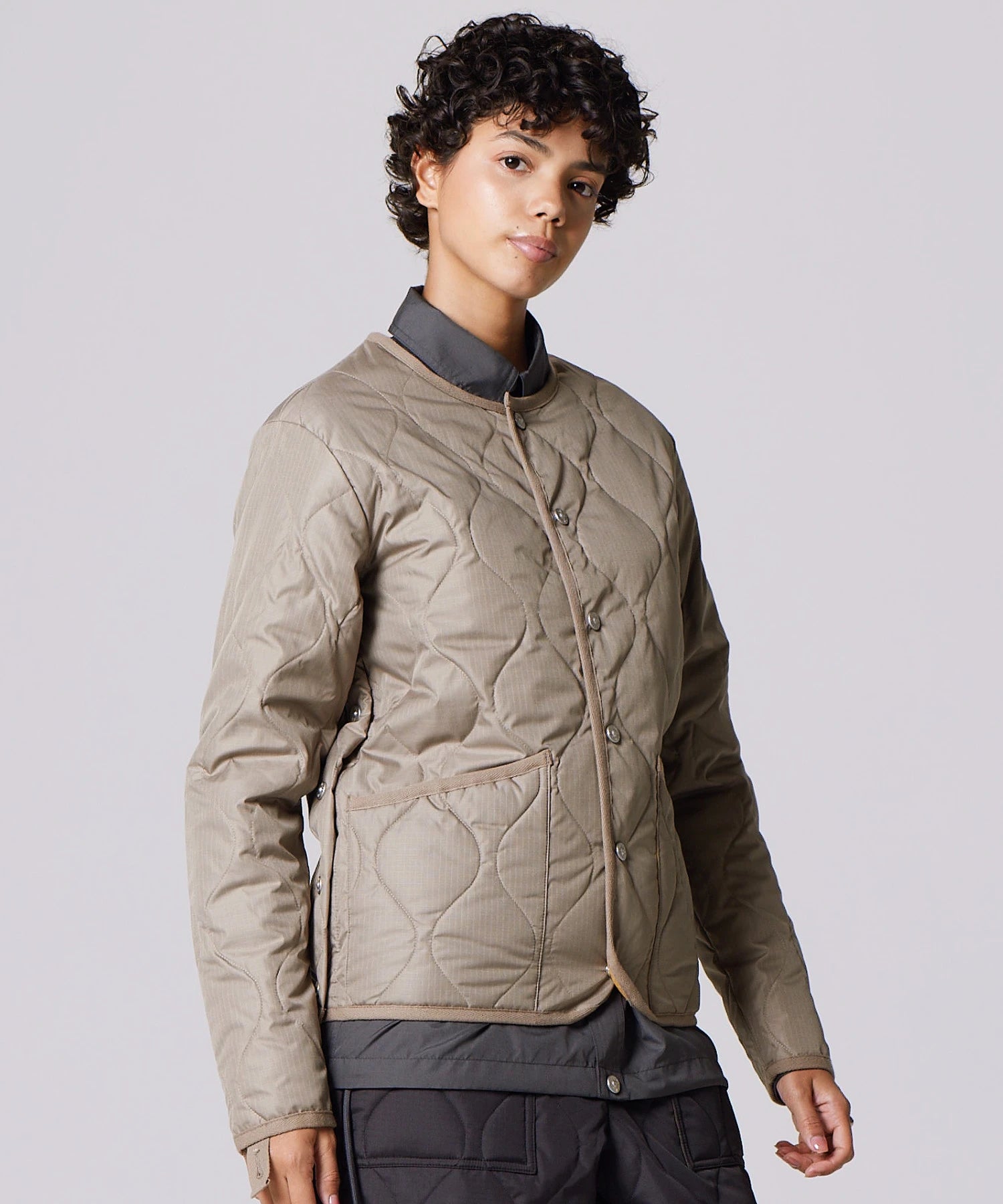 TAION Unisex Military Crew Neck Down Jacket