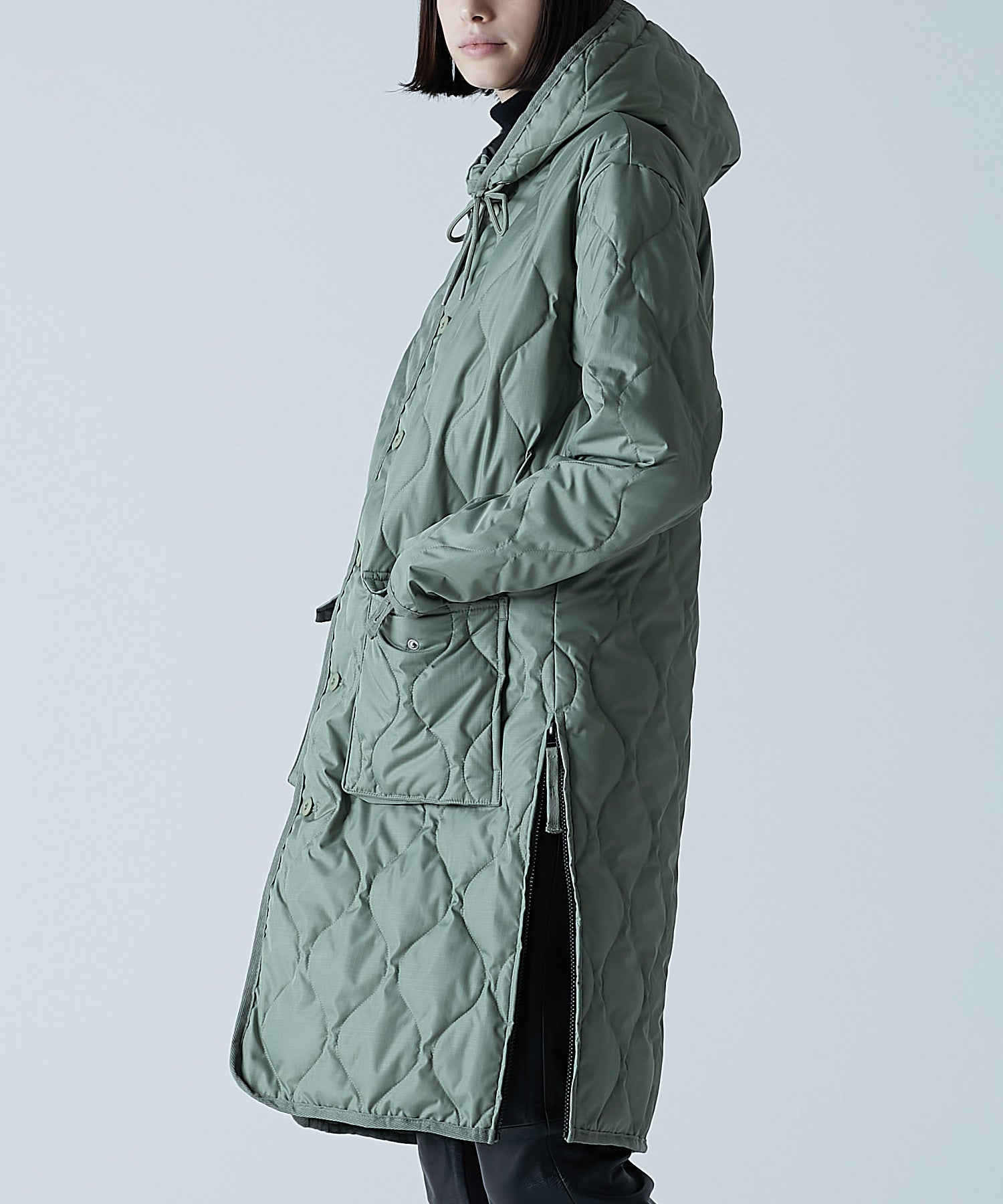 Unisex Military Hood Long Down Coat (Hard Shell) – TAION US