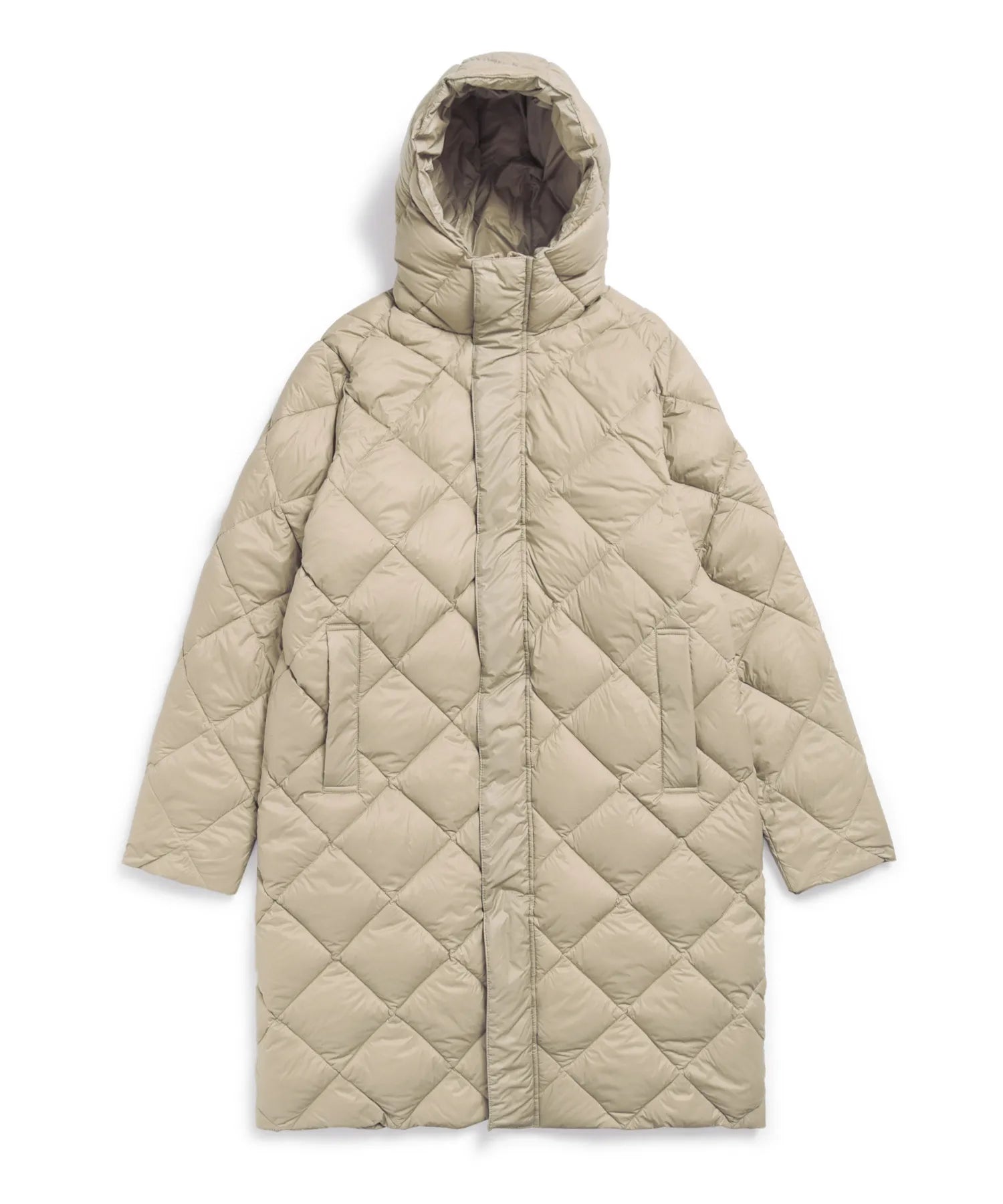 Unisex City Packable Hood Long Down Coat
