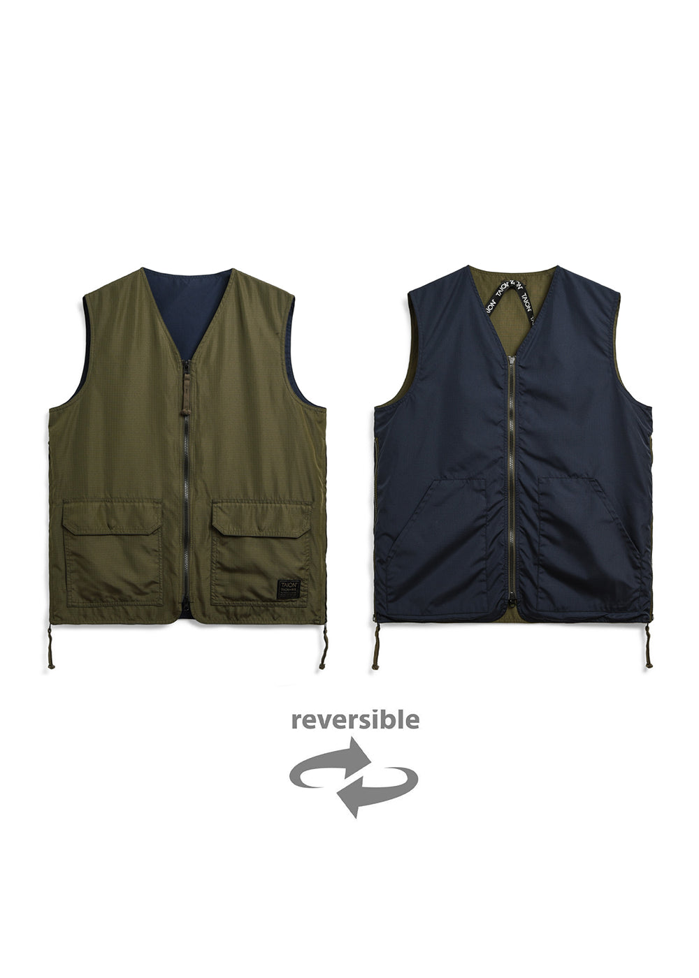 Unisex Non Down Military Reversible V Neck Vest – TAION US