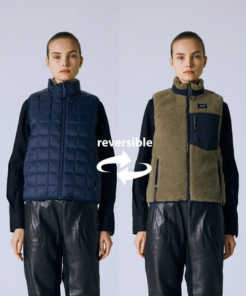 【stein】Wool Boa Reversible Vest stein / シュタイン】WOOL FUR REVERSIBLE VEST - BLACK | 公式通販