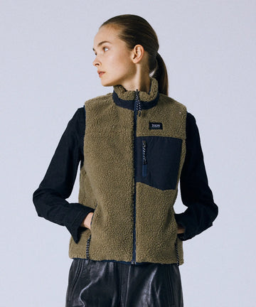 Unisex Mountain Reversible Down x Boa Vest – TAION US