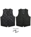 Reversible Single Snap Button Down Gilet