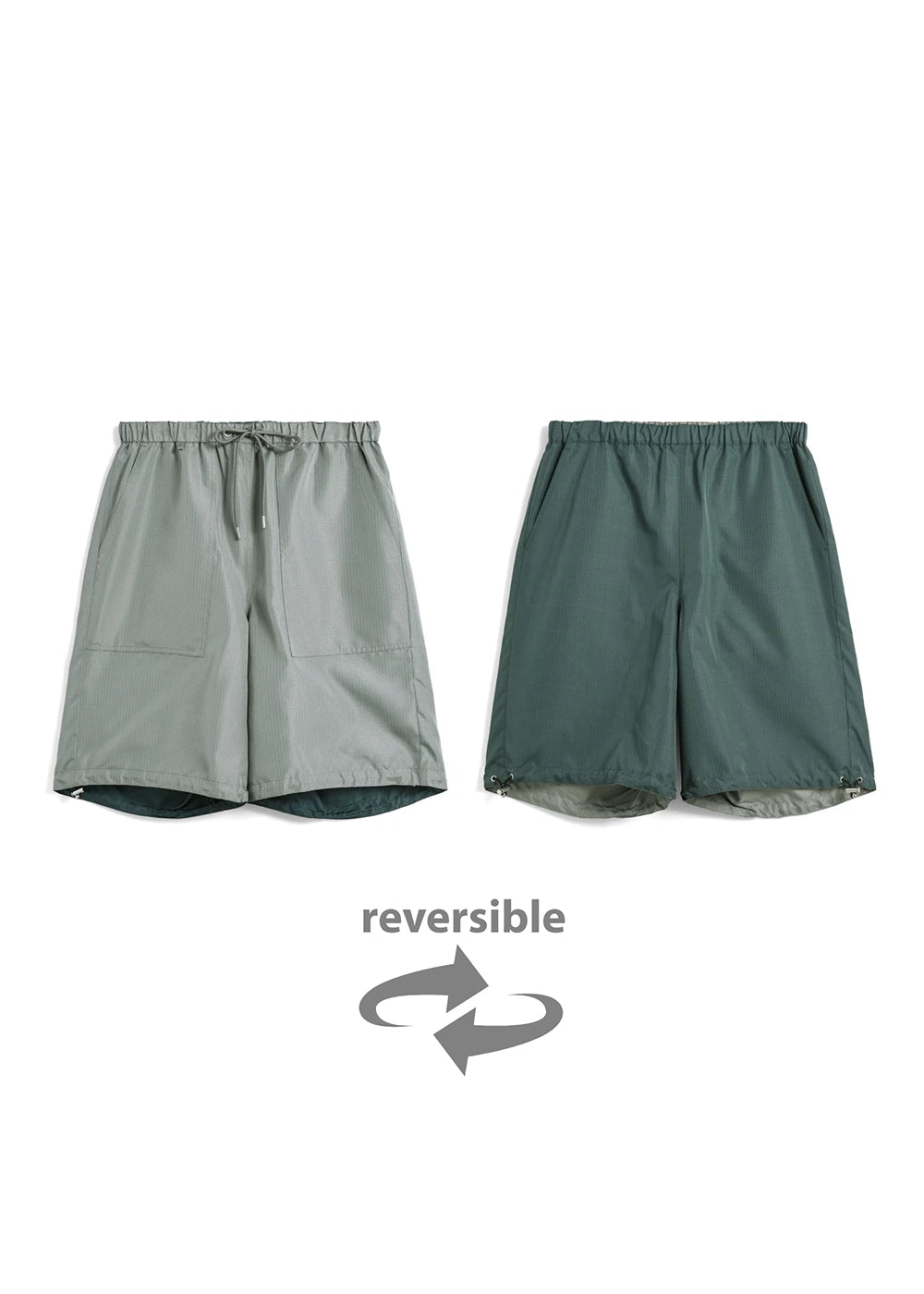Unisex Non Down Military Reversible Wide Shorts – TAION US
