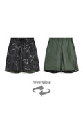 Unisex Non Down Military Reversible Wide Shorts