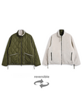 Unisex Military Reversible Hi Neck Down Jacket (Hard Shell)