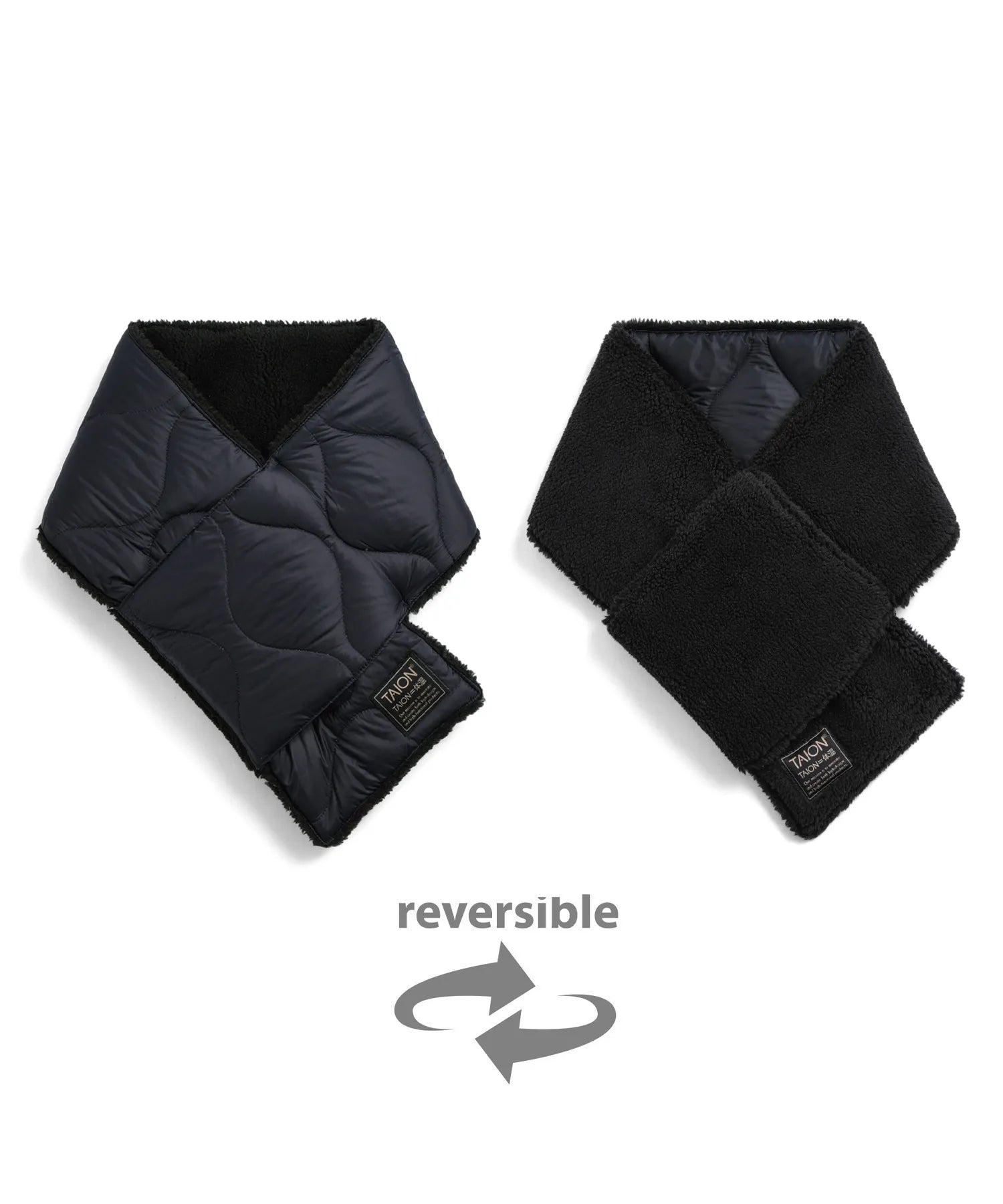 Military Reversible Down Scarf (Soft Shell)