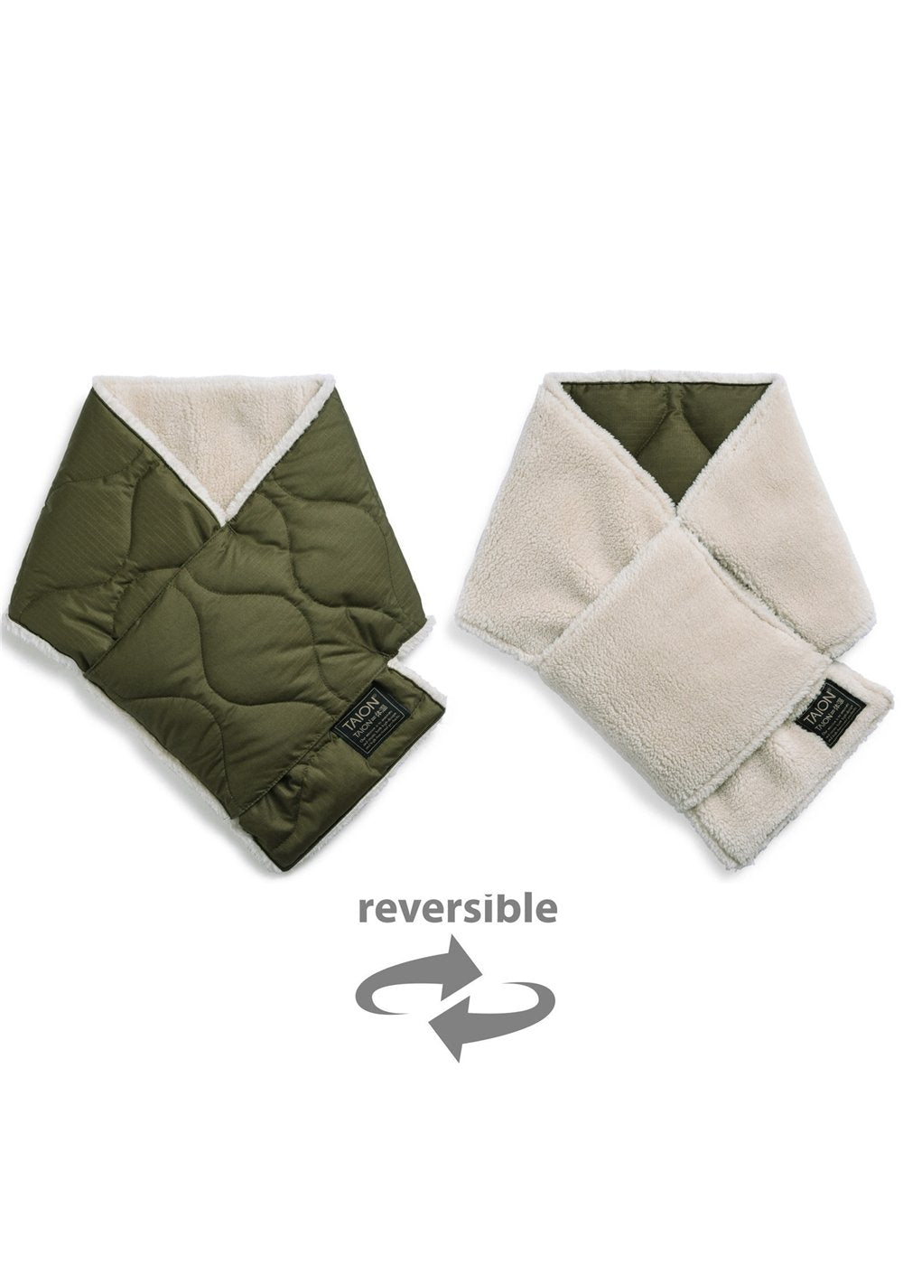 TAION Unisex Military Reversible Down Scarf