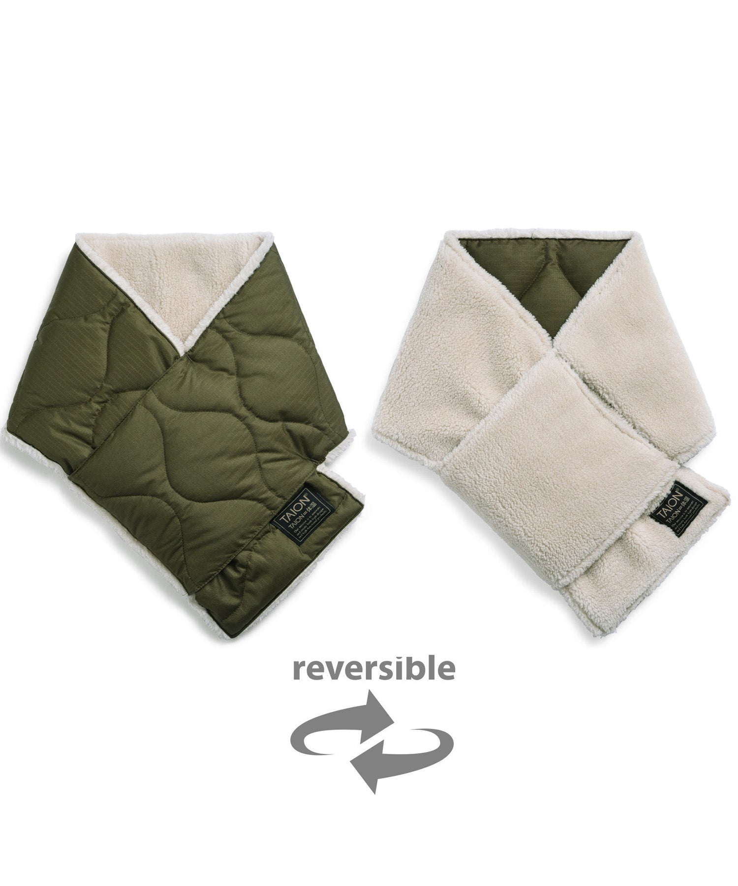 Military Reversible Down Scarf (Hard Shell)