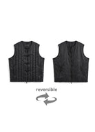 TAION Unisex JPSP Reversible China Button Inner Down Vest