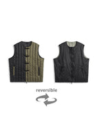 TAION Unisex JPSP Reversible China Button Inner Down Vest