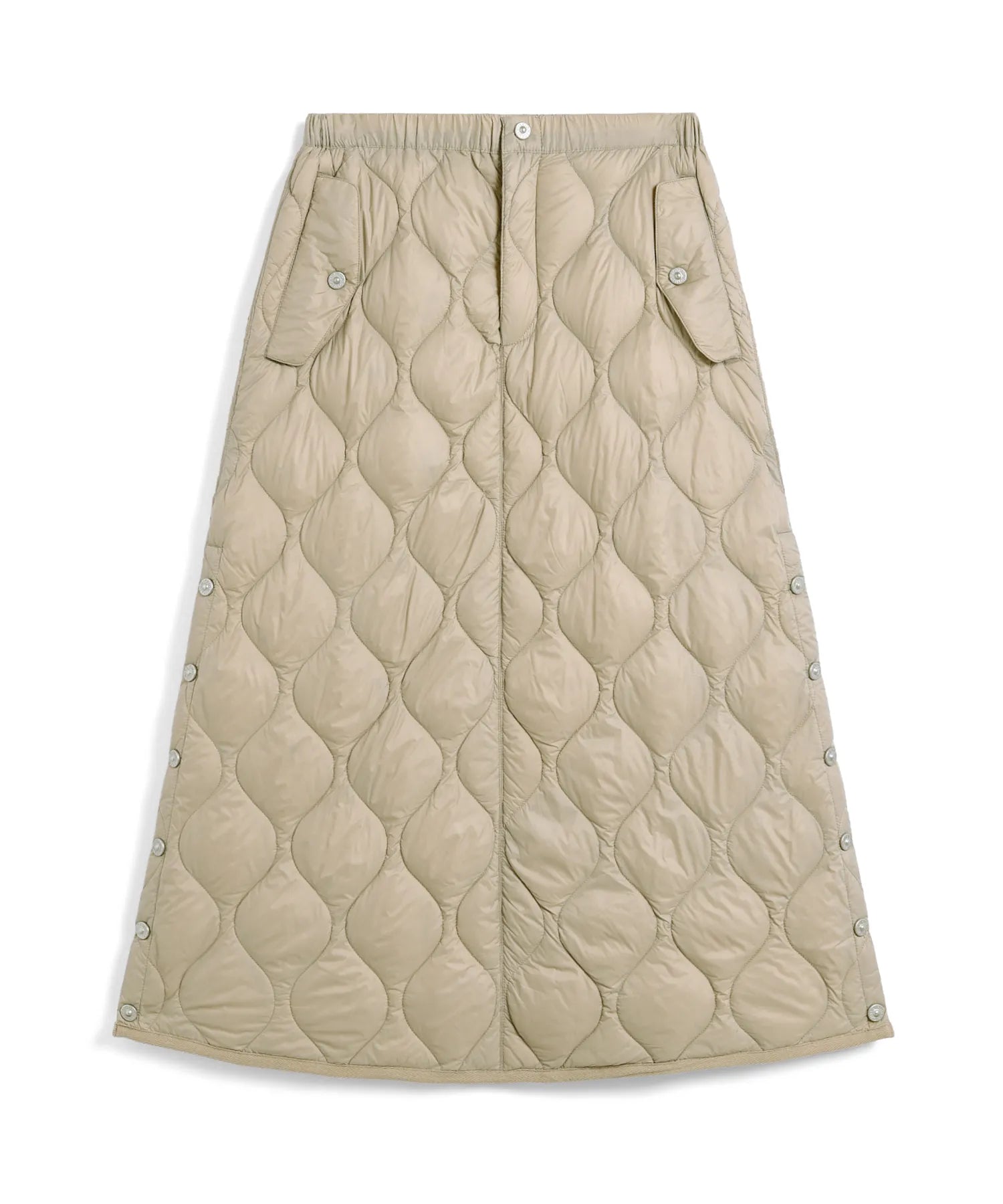 Women's Military Snap Button Down Skirt (Soft Shell)
