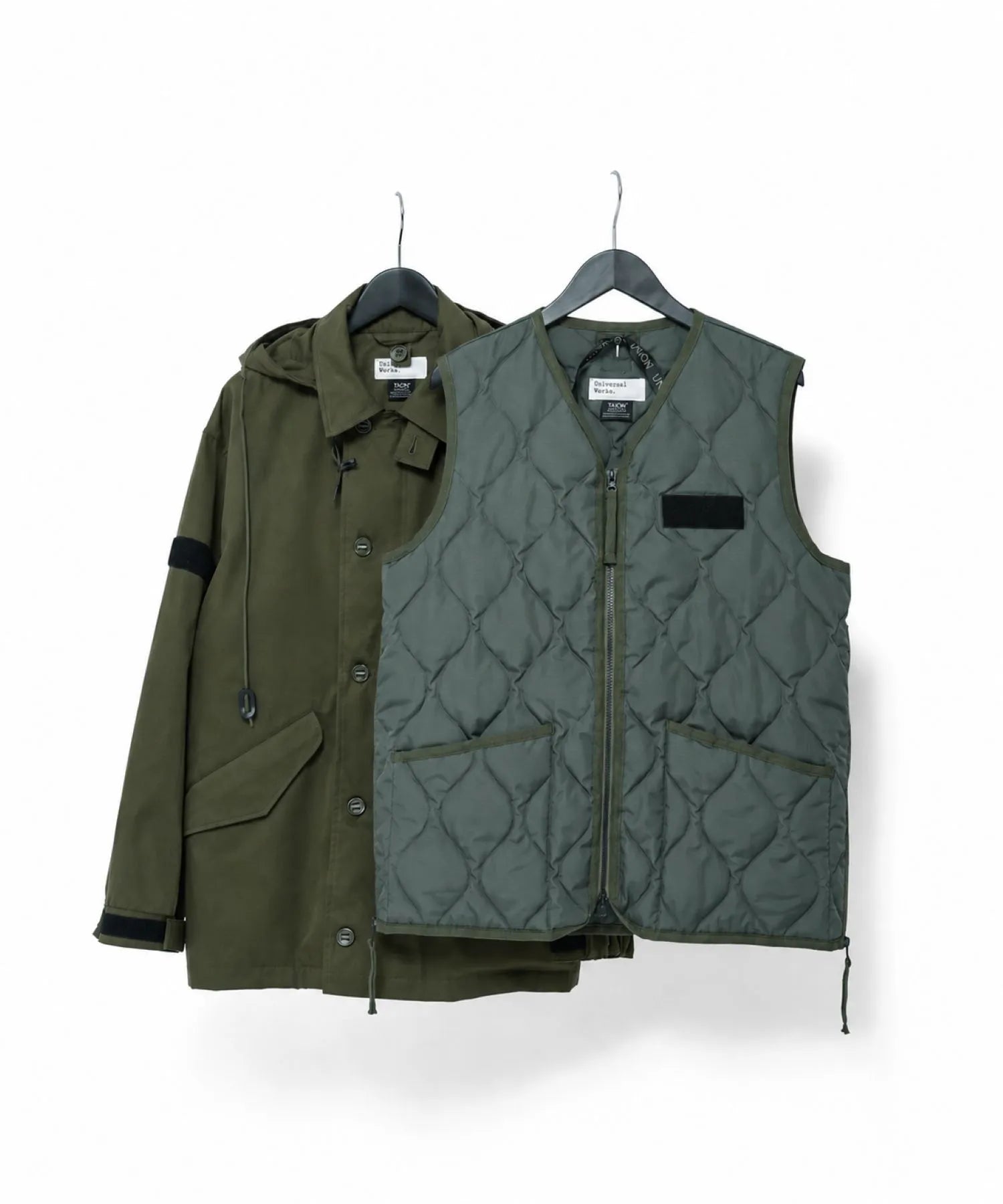Universal Works. x TAION RAF Military Jacket + Military Down Vest